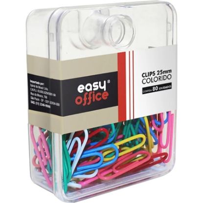 Imagem de CLIPS 25MM COLORIDO 100225 EASY OFFICE PT 80 UN