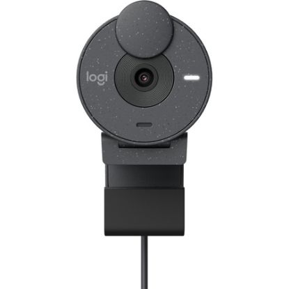Imagem de WEBCAM FULL HD LOGITECH BRIO 300 COM MICROFONE COM REDUÇÃO DE RUÍDO, PROTEÇÃO DE PRIVACIDADE E CONEXÃO USB-C- GRAFITE CX 1 UN