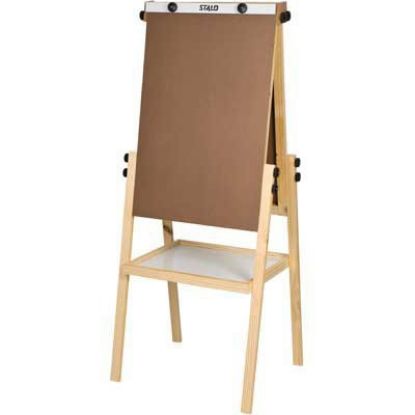 Imagem de CAVALETE FLIP-CHART C/QUADRO BRANCO E BANDEJA STALO CX 1 UN
