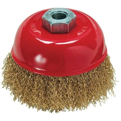 Imagem de ESCOVA DE ACO CARBONO TIPO COPO 75MM ROSCA M14