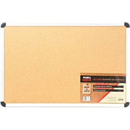 Imagem de QUADRO AVISO 60X40 CORTIÇA MOLDURA ALUMÍNIO ALC-4060 EASY OFFICE PT 1 UN