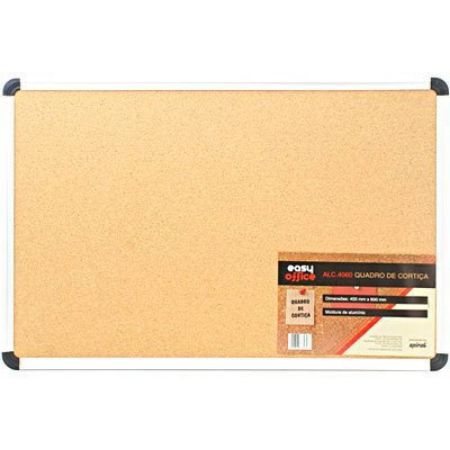 Imagem de QUADRO AVISO 60X40 CORTIÇA MOLDURA ALUMÍNIO ALC-4060 EASY OFFICE PT 1 UN