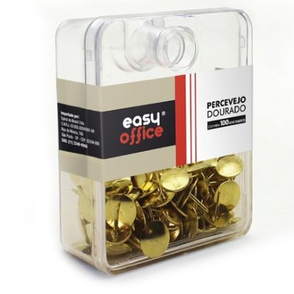 Imagem de PERCEVEJO 9,5MM DOURADO 100304S EASY OFFICE PT 100 UN
