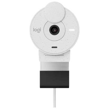 Imagem de WEBCAM FULL HD LOGITECH BRIO 300 COM MICROFONE COM REDUÇÃO DE RUÍDO, PROTEÇÃO DE PRIVACIDADE E CONEXÃO USB-C- BRANCO CX 1 UN