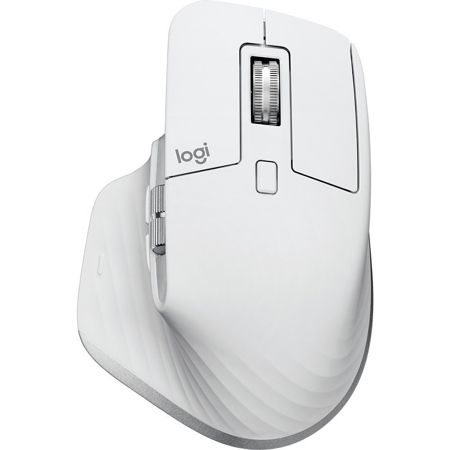 Imagem de MOUSE SEM FIO LOGITECH MX MASTER 3S PARA USO EM QUALQUER SUPERFÍCIE, CLIQUE SILENCIOSO, CONEXÃO USB OU BLUETOOTH- CINZA CLARO CX