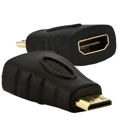 Imagem de ADAPTADOR DE VIDEO HDMI FÊMEA PARA MINI HDMI MACH, 6437, MD9 - BT 1 UN