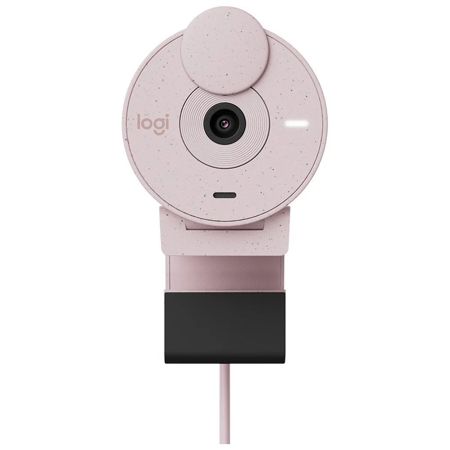 Imagem de WEBCAM FULL HD LOGITECH BRIO 300 COM MICROFONE COM REDUÇÃO DE RUÍDO, PROTEÇÃO DE PRIVACIDADE E CONEXÃO USB-C- ROSA CX 1 UN