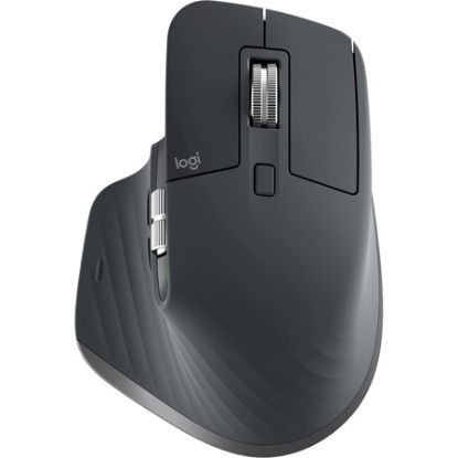 Imagem de MOUSE SEM FIO LOGITECH MX MASTER 3S PARA USO EM QUALQUER SUPERFÍCIE, CLIQUE SILENCIOSO, CONEXÃO USB OU BLUETOOTH- GRAFITE CX 1 U