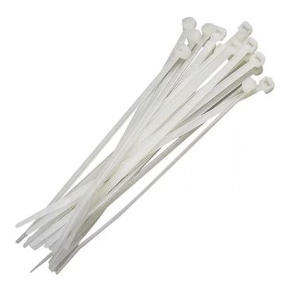 Imagem de ABRACADEIRA P/ FIOS E CABOS 100 X 2,5MM BRANCO NATURAL