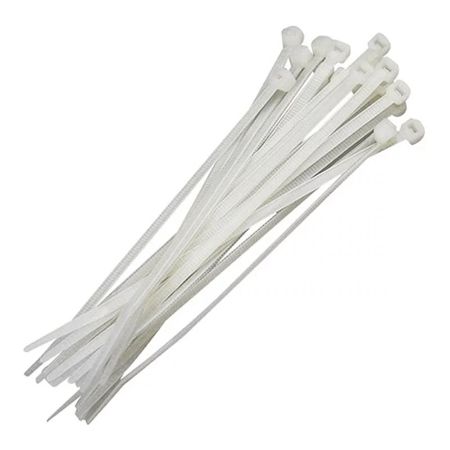 Imagem de ABRACADEIRA P/ FIOS E CABOS 100 X 2,5MM BRANCO NATURAL