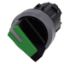 Imagem de COMUTADOR ILUMINADO KNOB CURTO 2 POSICOES VERDE 22MM 90G 