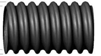 Imagem de ELETRODUTO DE PEAD ESPIRALADO PRETO  6" DN190 50M C/2 TP+FITA 