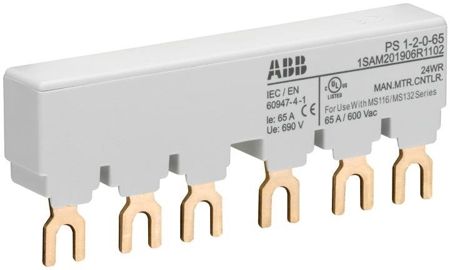 Imagem de BARRAMENTO TRIFASICOS EM 65 A P/ 2 DISJUNTORES-MOTOR MS116 MS132 E MO132