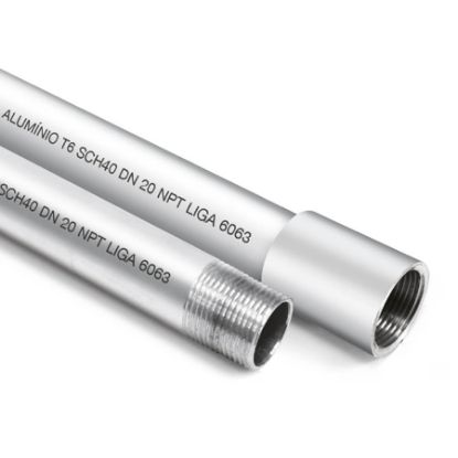 Imagem de ELETRODUTO DE ALUMINIO SCH40   1" C/RL NPT-TA