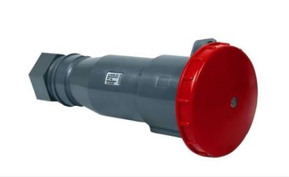 Imagem de TOMADA INDUSTRIAL NAO METALICA EXTENSAO (MOVEL/ACOPLAMENTO) FEMEA 3 POLOS + TERRA 63A 380/440V VERMELHA
