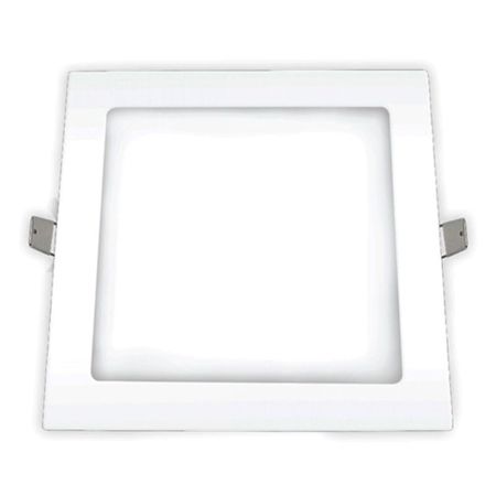 Imagem de LUMINARIA LED COMERCIAL PLAFON QUADRADO DE EMBUTIR BRANCO BIVOLT 2700 K 18W