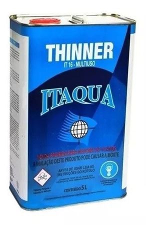 Imagem de THINNER/SOLVENTE P/ PINTURA ITAQUA IT16 MULTIUSO 5 LITROS