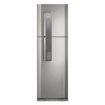 Imagem de GELADEIRA  TOP FREEZER COM DISPENSER DE AGUA PLATINUM 400 LITROS CINZA  110 V