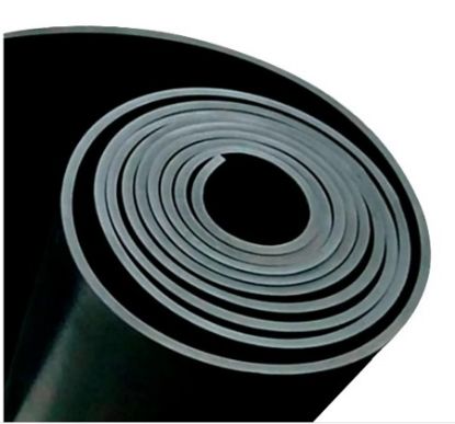 Imagem de LENCOL DE BORRACHA NAO ARMADO PRETO NR 70 SHORE A 6 x 1200MM